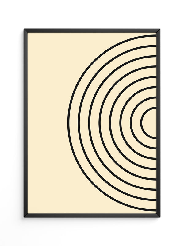 Kreise Minimalismus Beige