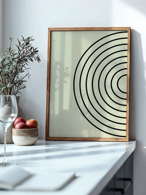 Kreise Minimalismus Beige