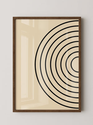 Kreise Minimalismus Beige