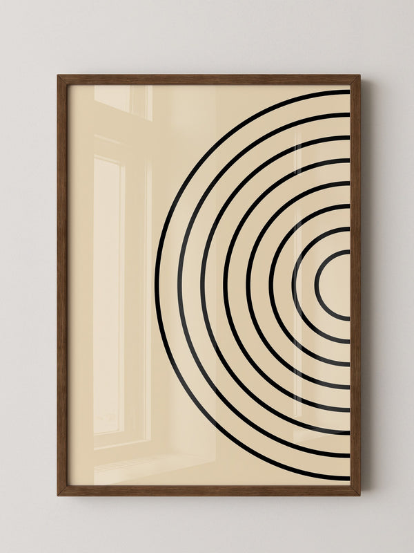 Kreise Minimalismus Beige