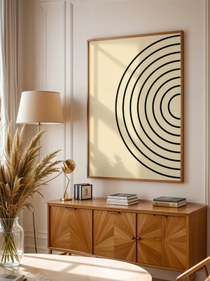 Kreise Minimalismus Beige