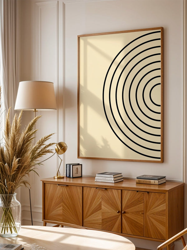 Kreise Minimalismus Beige