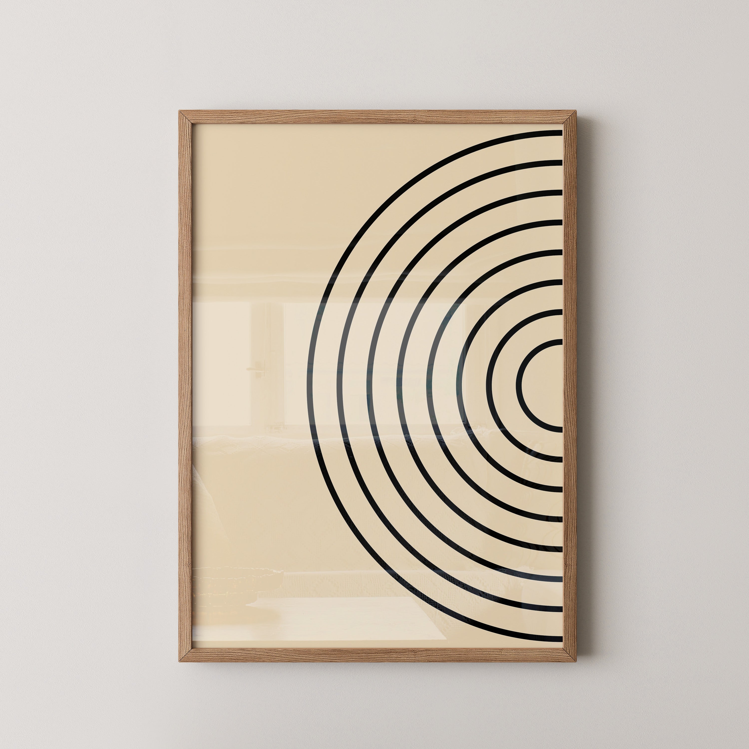 Kreise Minimalismus Beige