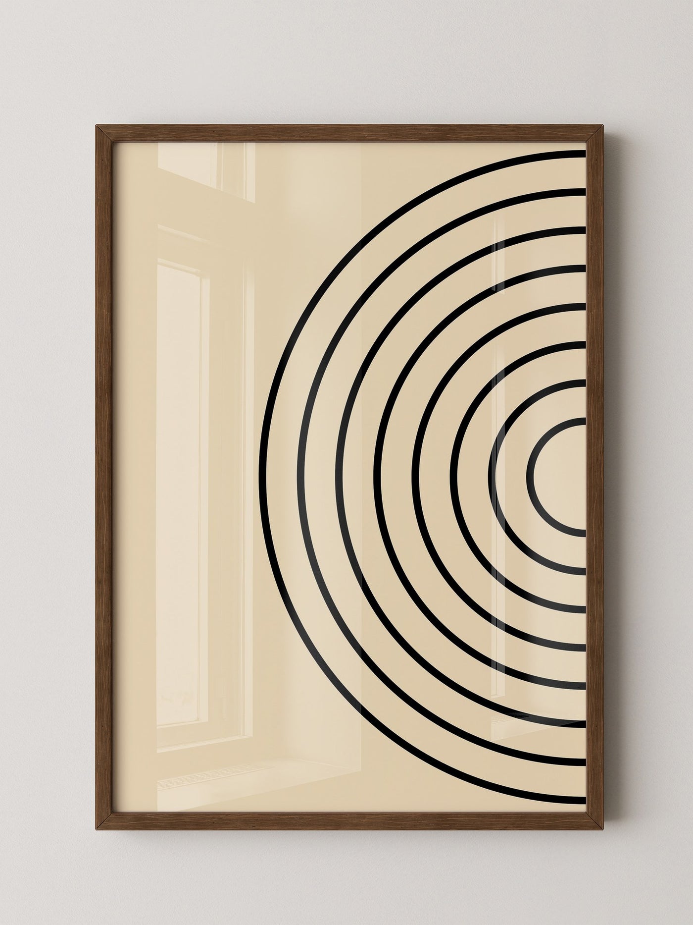 Kreise Minimalismus Beige