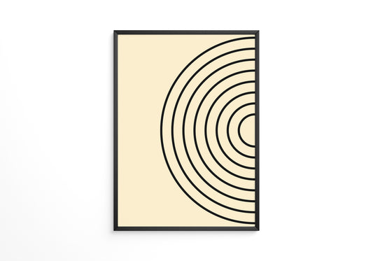 Kreise Minimalismus Beige