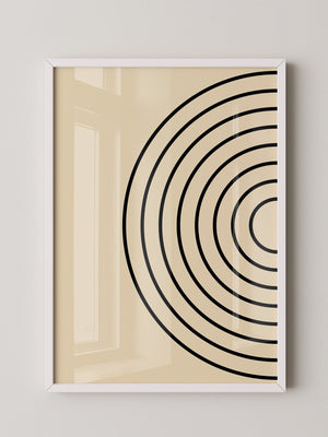 Kreise Minimalismus Beige