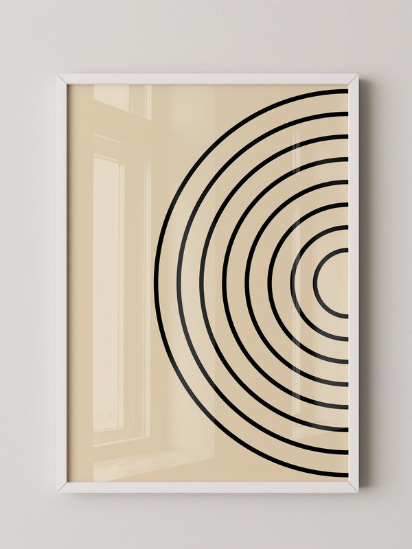 Kreise Minimalismus Beige