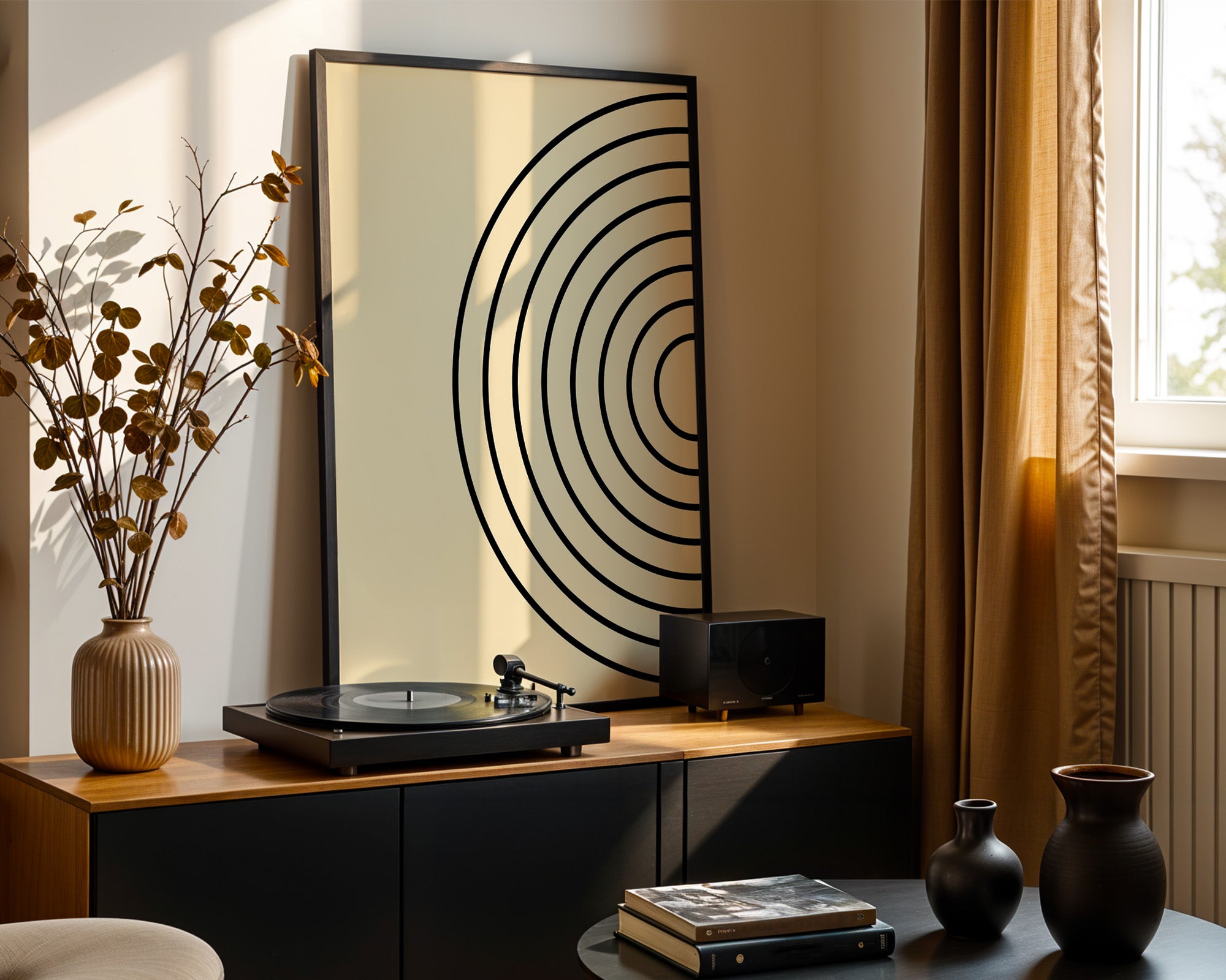 Kreise Minimalismus Beige