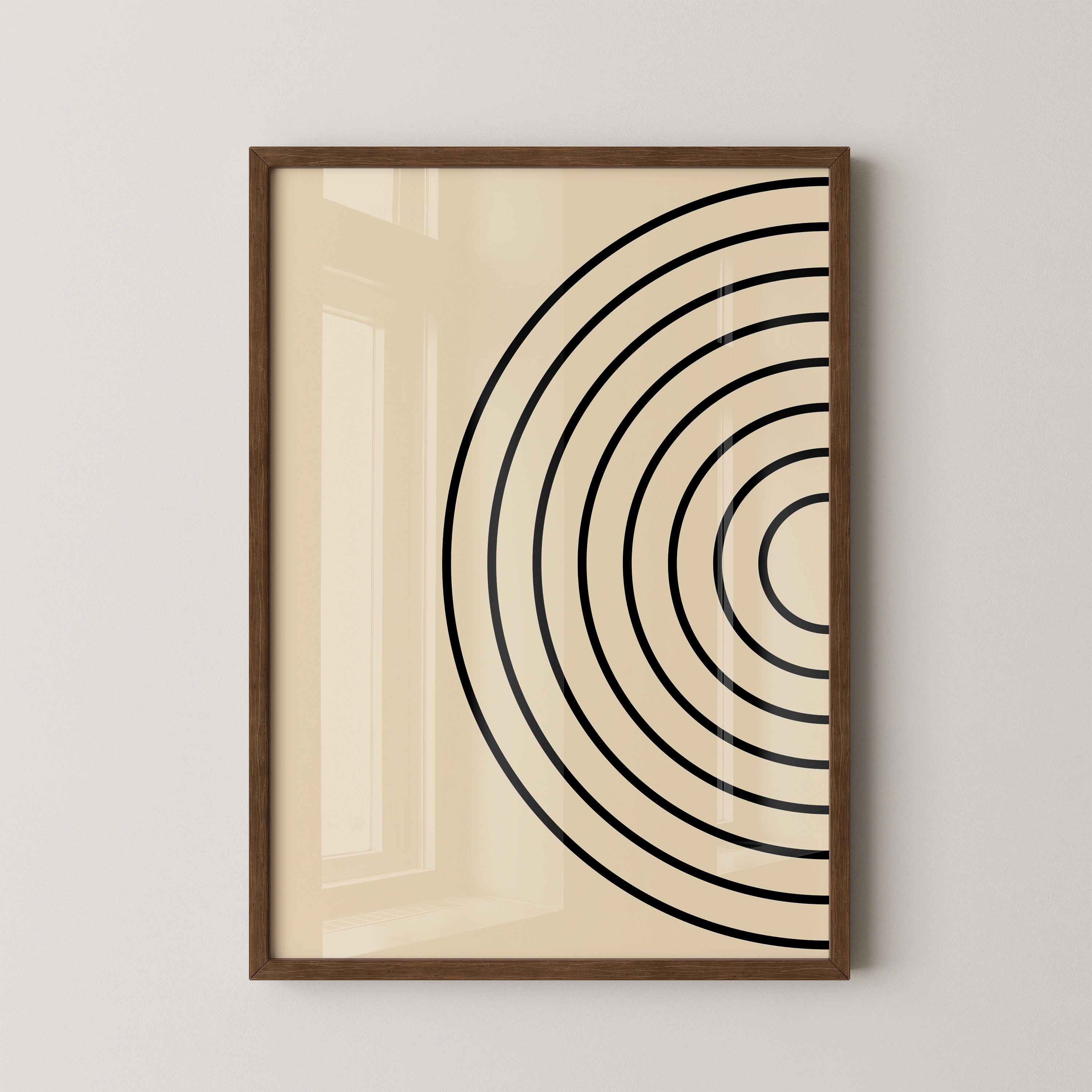 Kreise Minimalismus Beige