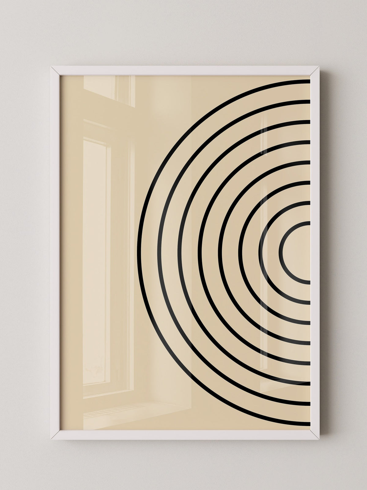Kreise Minimalismus Beige