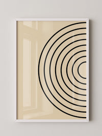 Kreise Minimalismus Beige