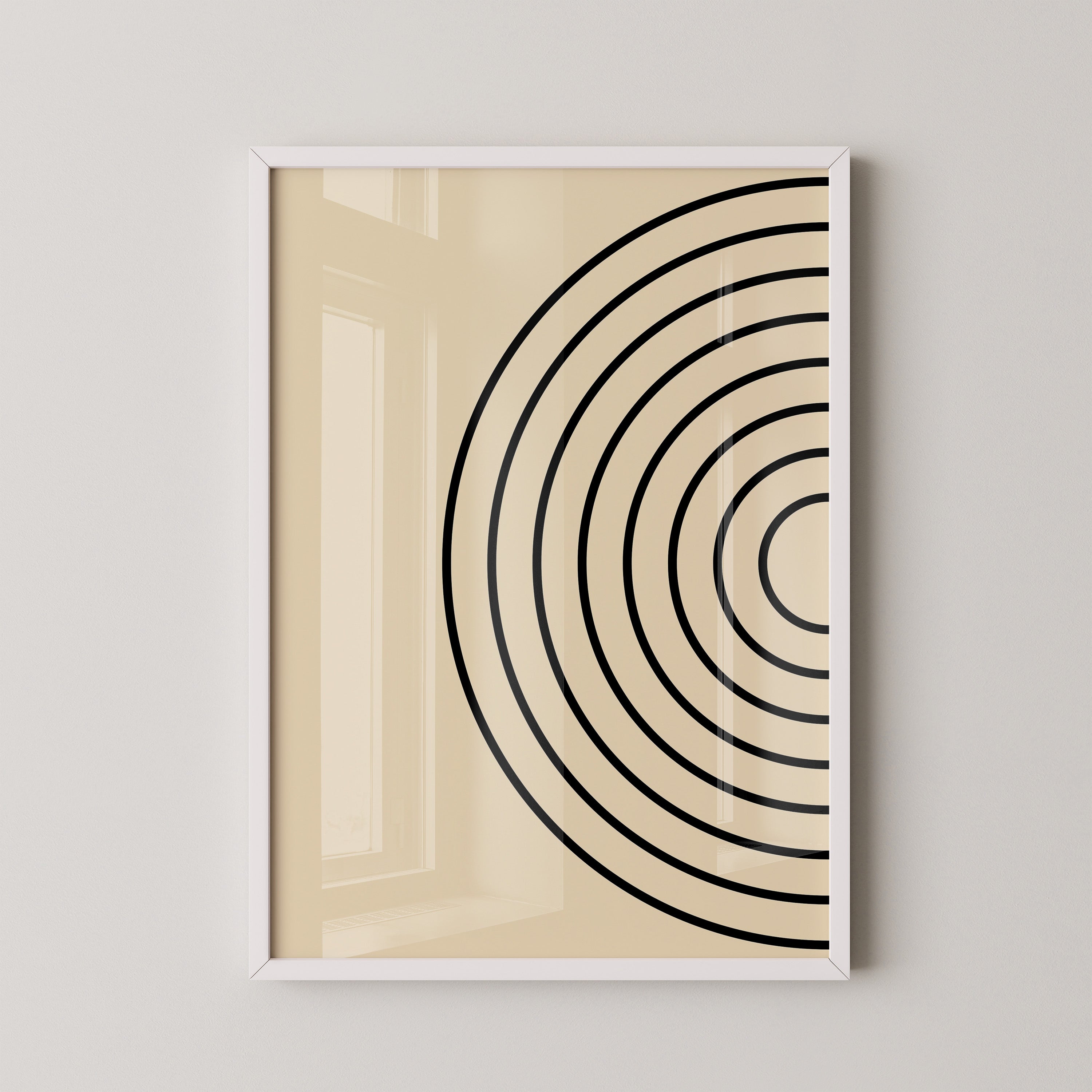 Kreise Minimalismus Beige