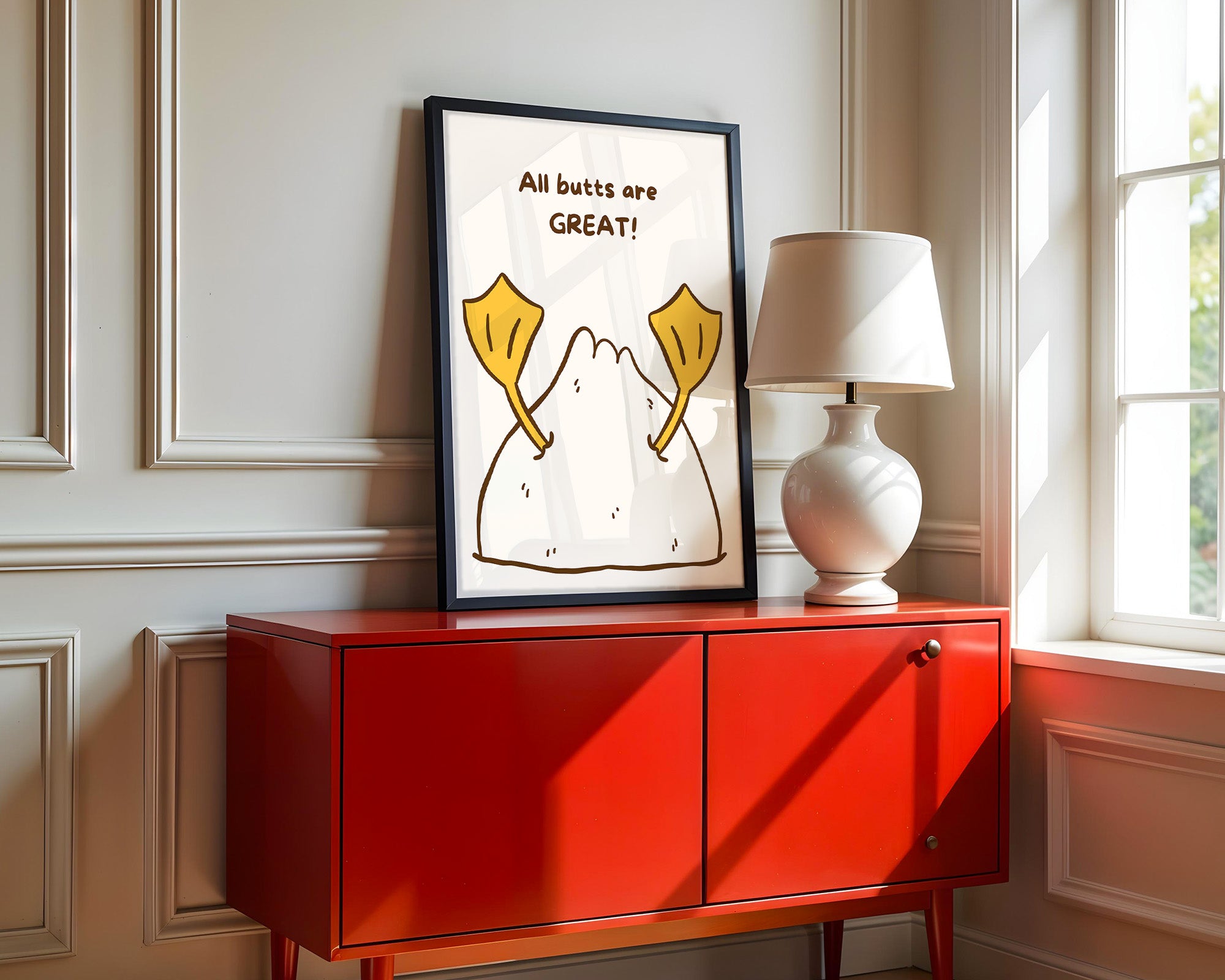 Entenfüße Humorvoll Illustration