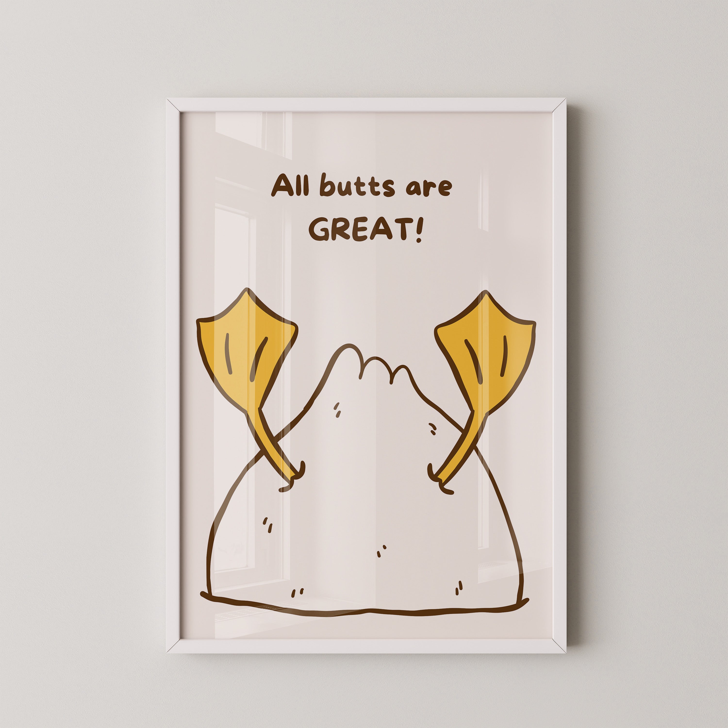 Entenfüße Humorvoll Illustration