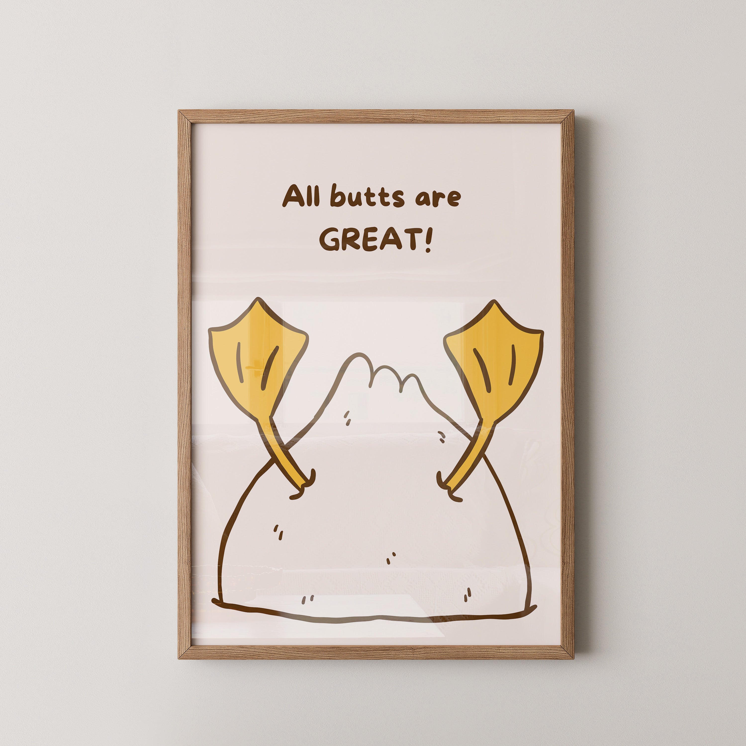 Entenfüße Humorvoll Illustration