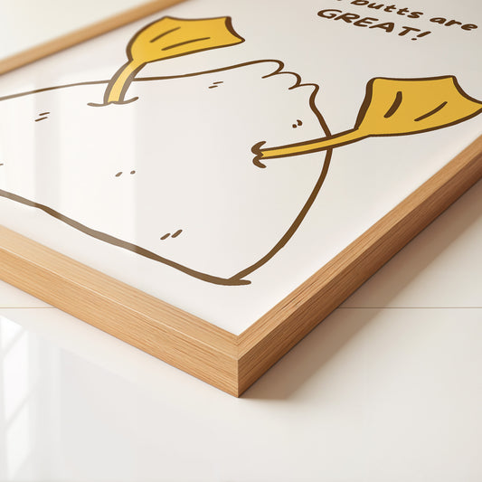 Entenfüße Humorvoll Illustration