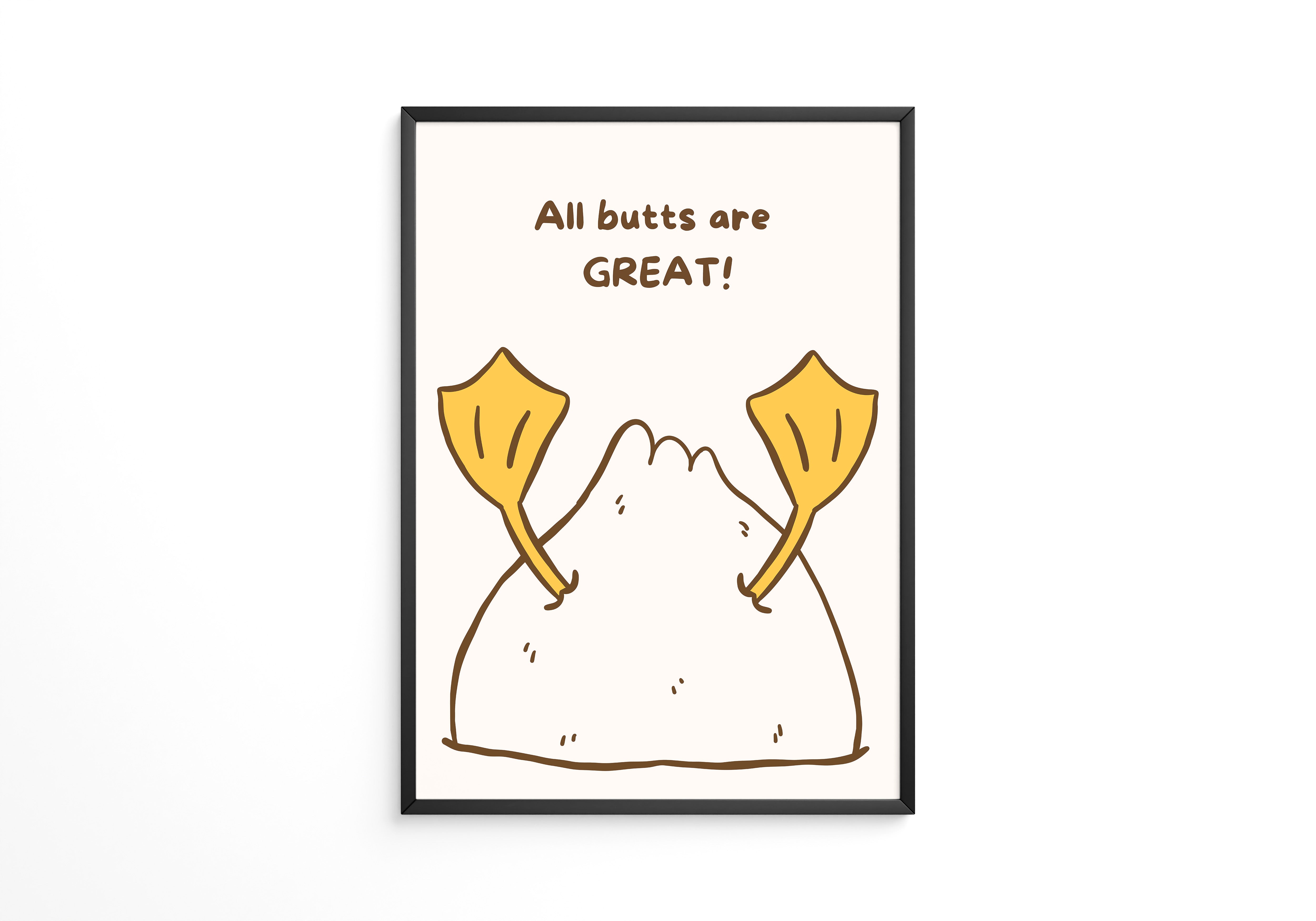 Entenfüße Humorvoll Illustration