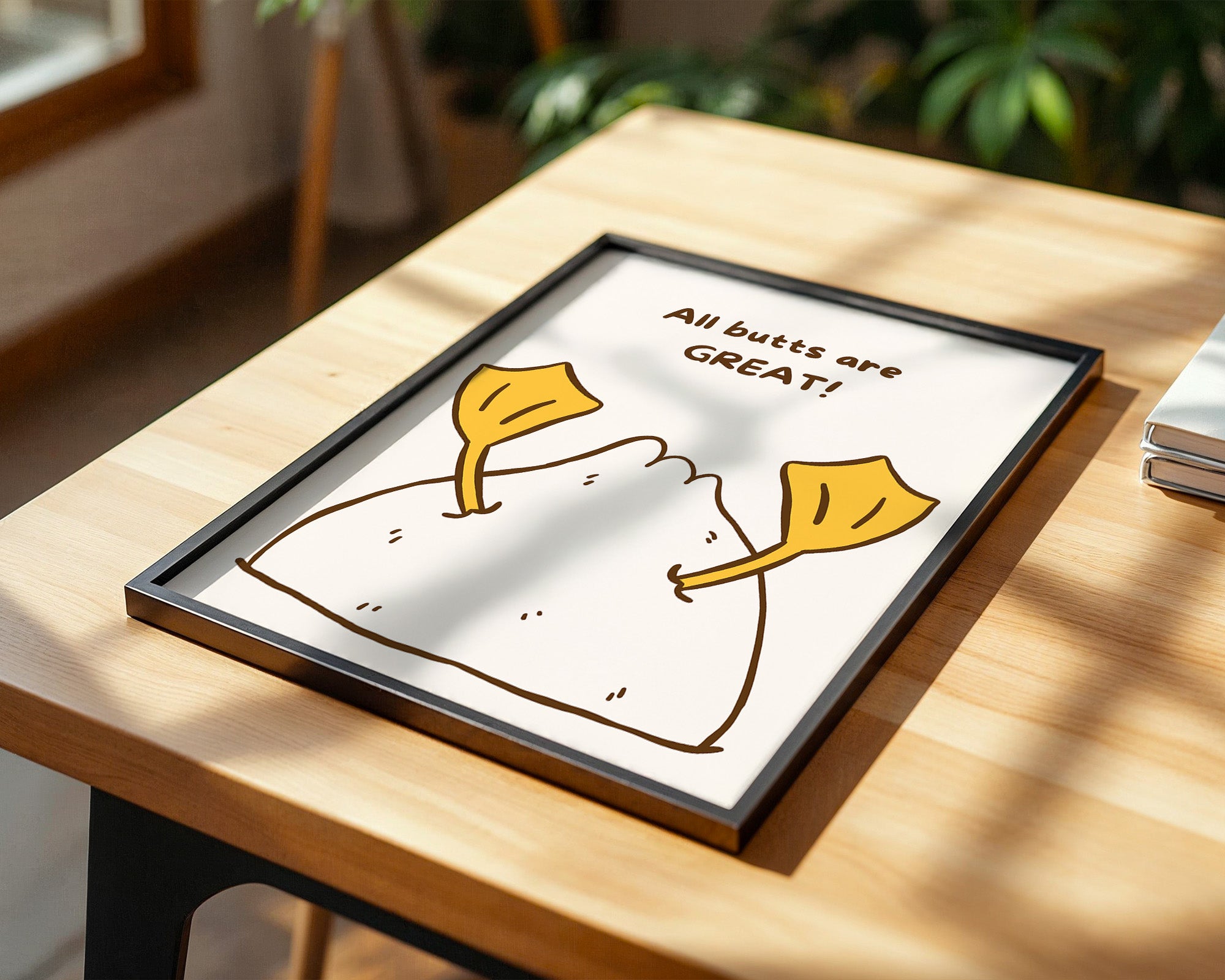 Entenfüße Humorvoll Illustration