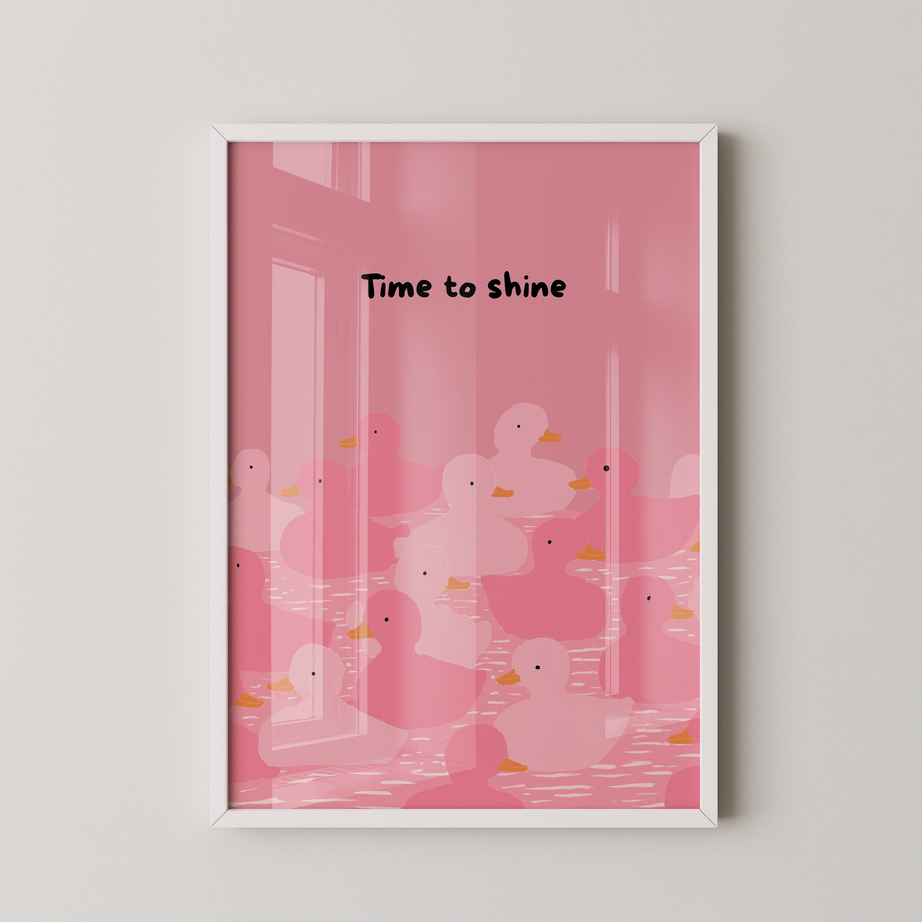 Enten Rosa Minimalistisch