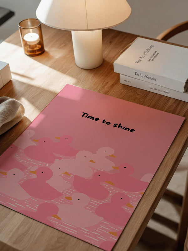 Enten Rosa Minimalistisch