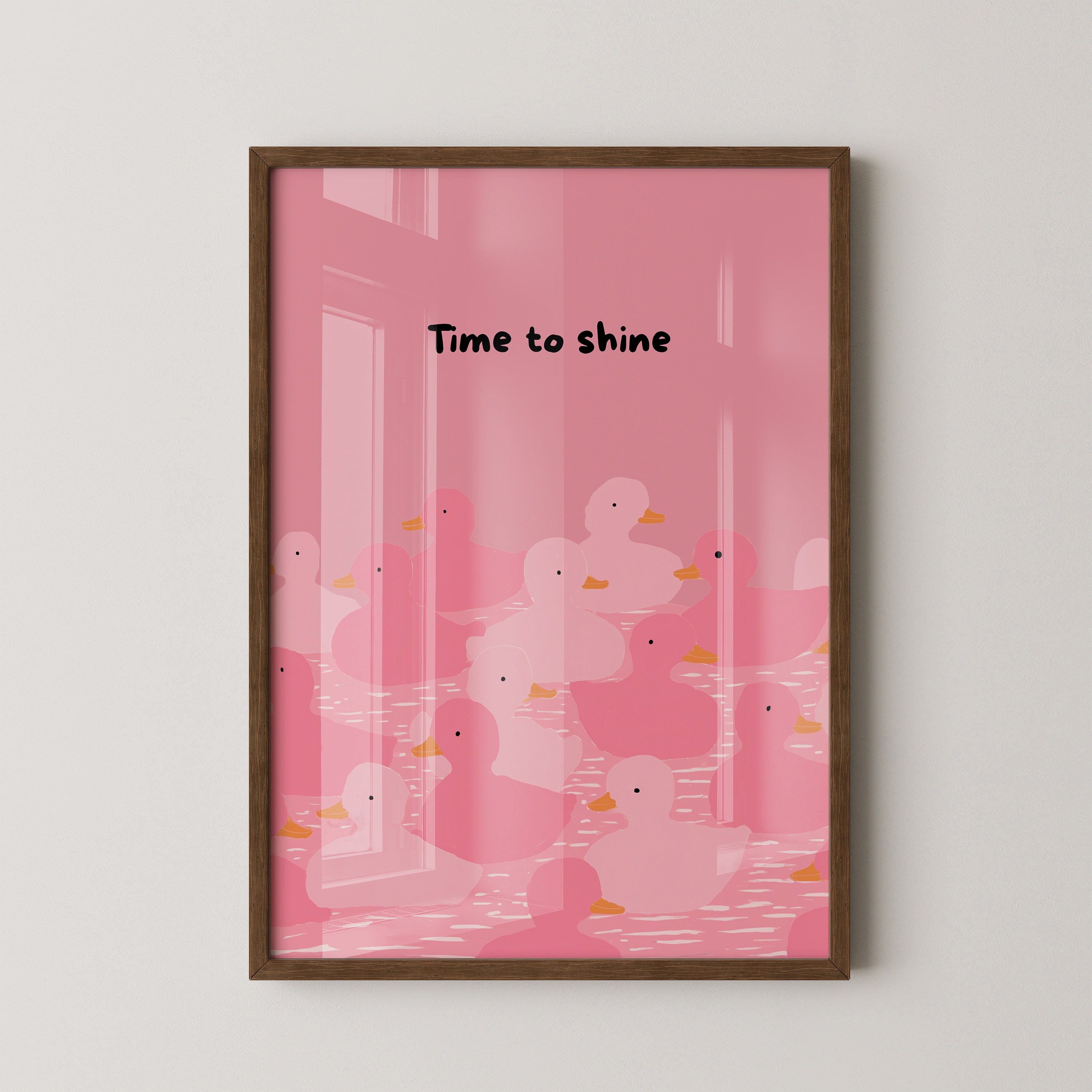 Enten Rosa Minimalistisch
