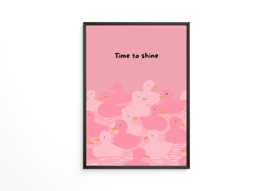 Enten Rosa Minimalistisch