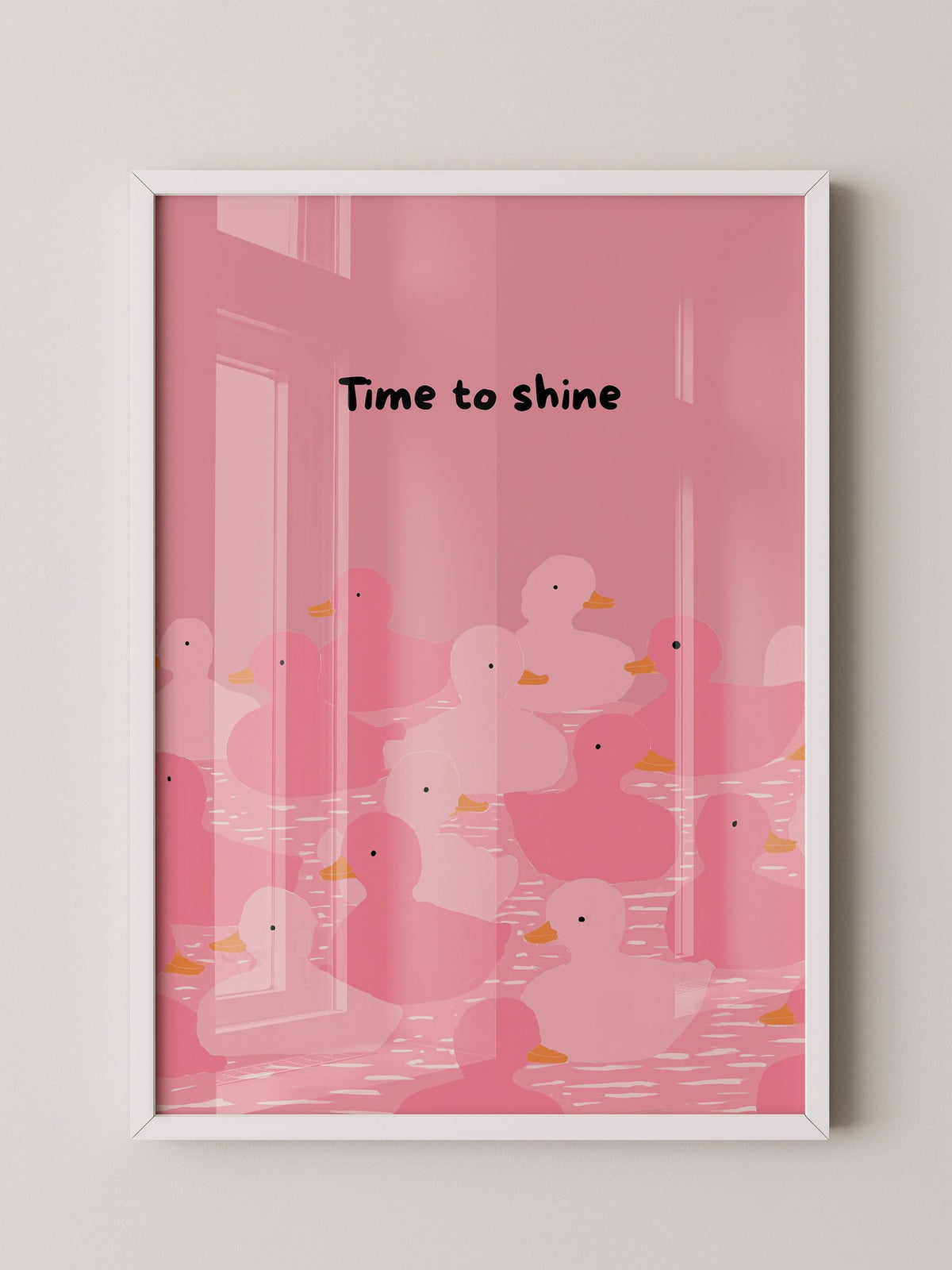Enten Rosa Minimalistisch