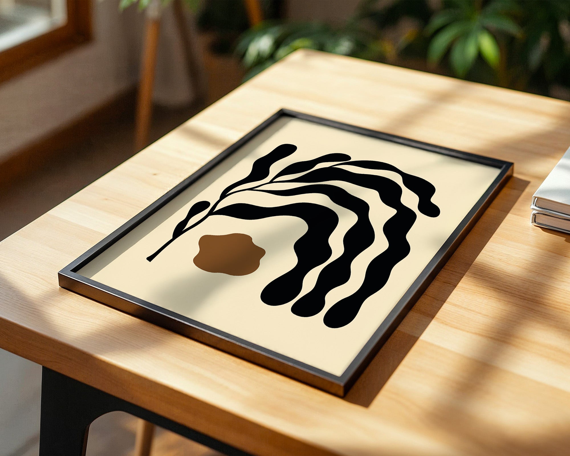 Abstrakte Pflanzenformen minimalistisch