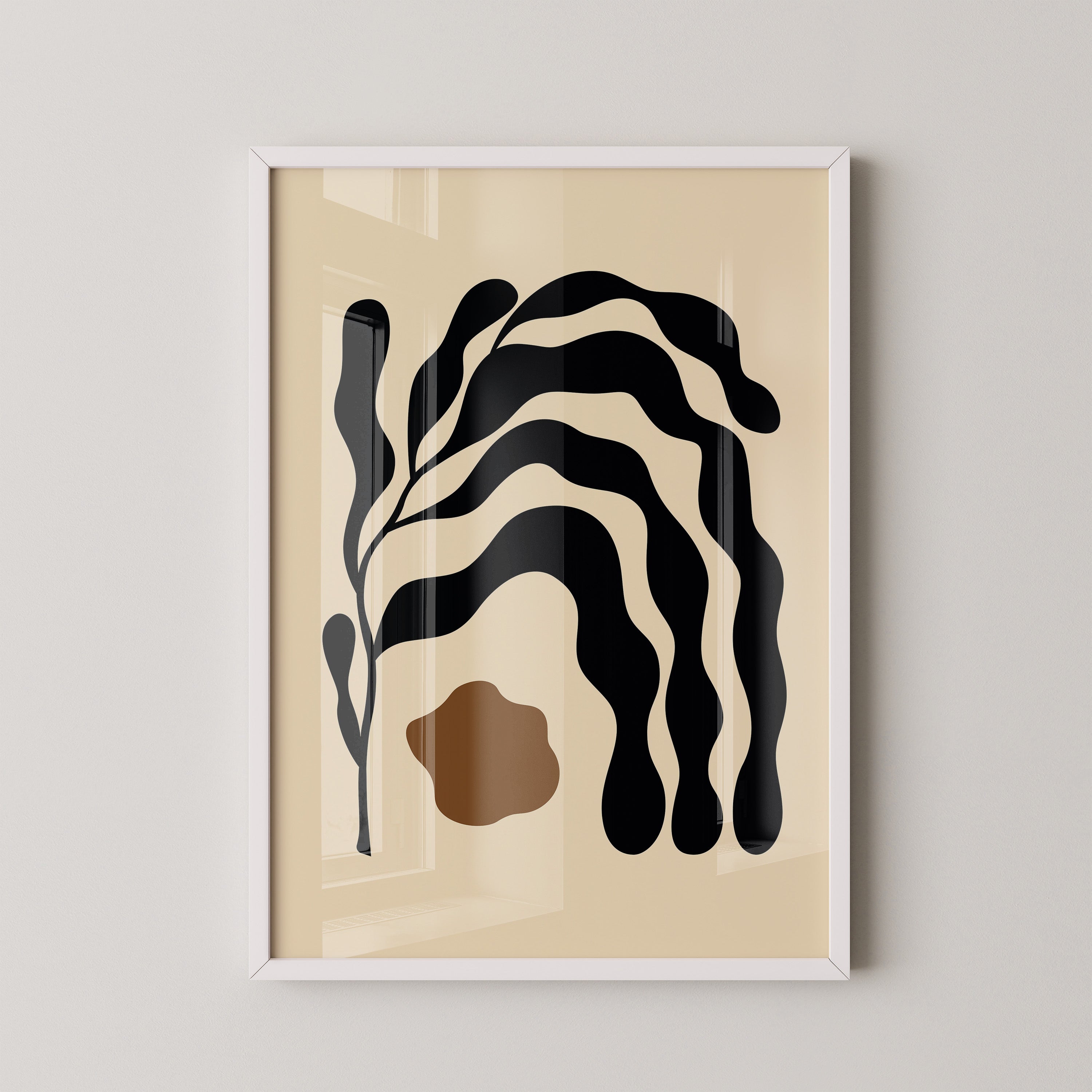 Abstrakte Pflanzenformen minimalistisch