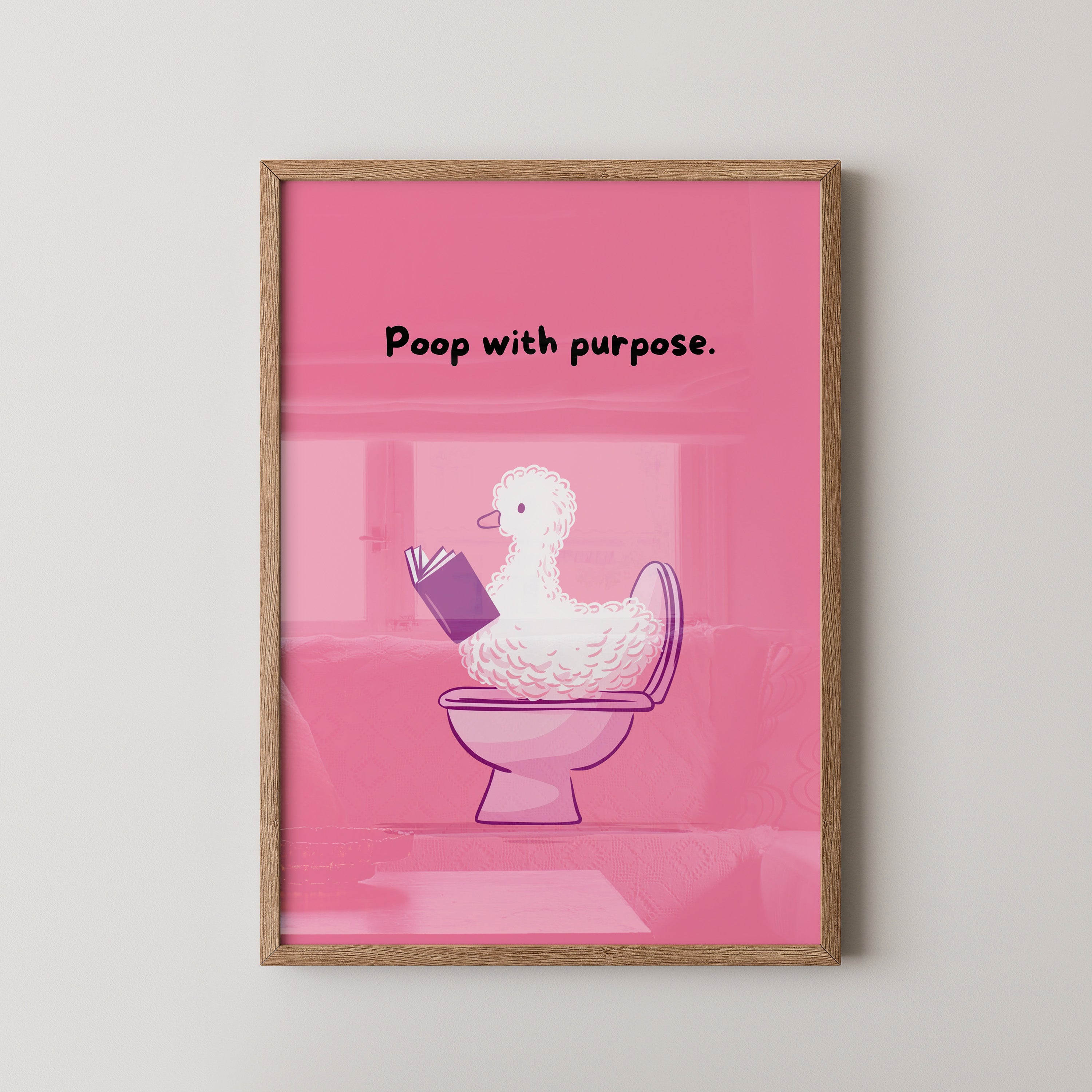 Ente Toilette Humor rosa