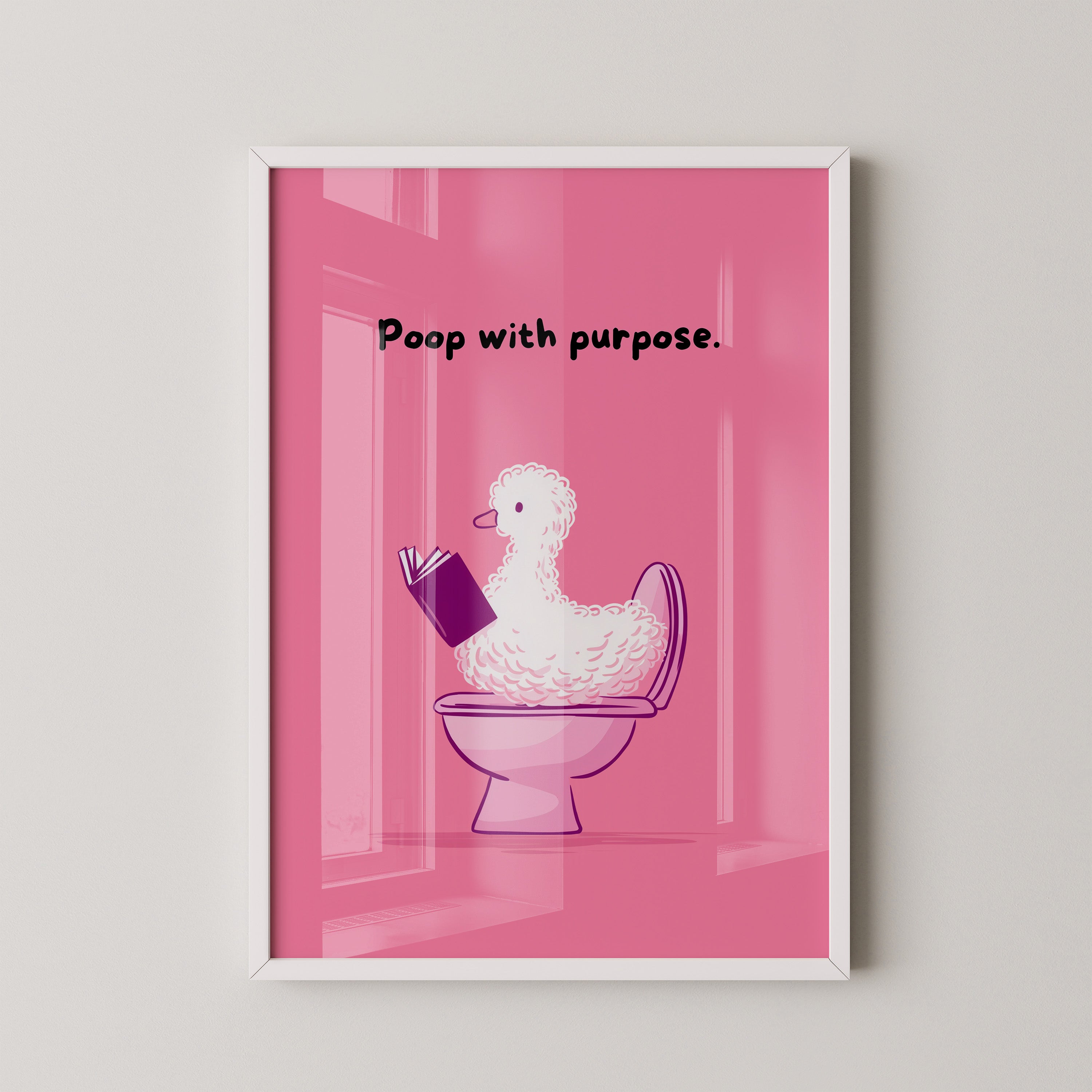 Ente Toilette Humor rosa