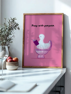 Ente Toilette Humor rosa