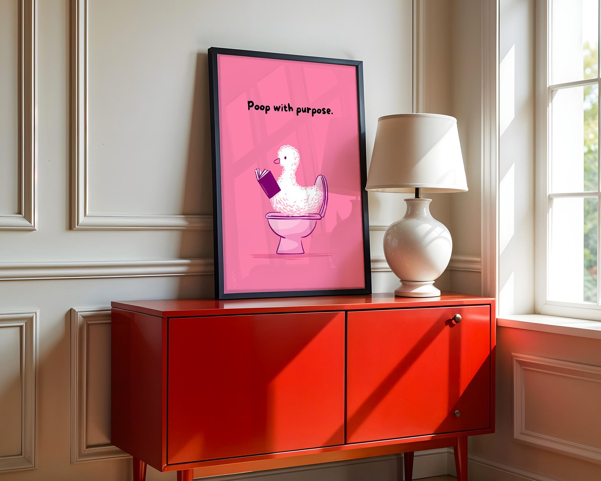 Ente Toilette Humor rosa