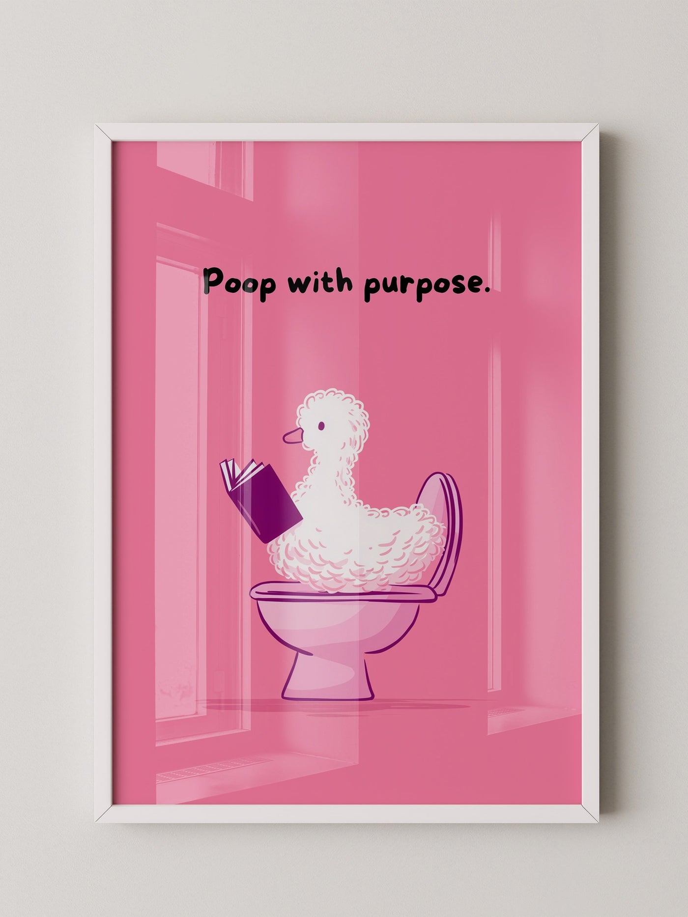 Ente Toilette Humor rosa