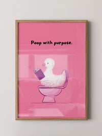 Ente Toilette Humor rosa