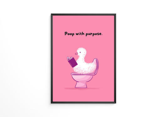 Ente Toilette Humor rosa