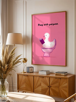 Ente Toilette Humor rosa