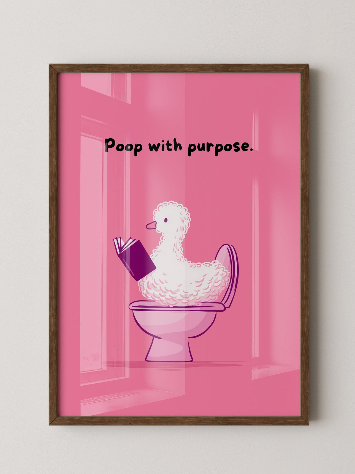 Ente Toilette Humor rosa