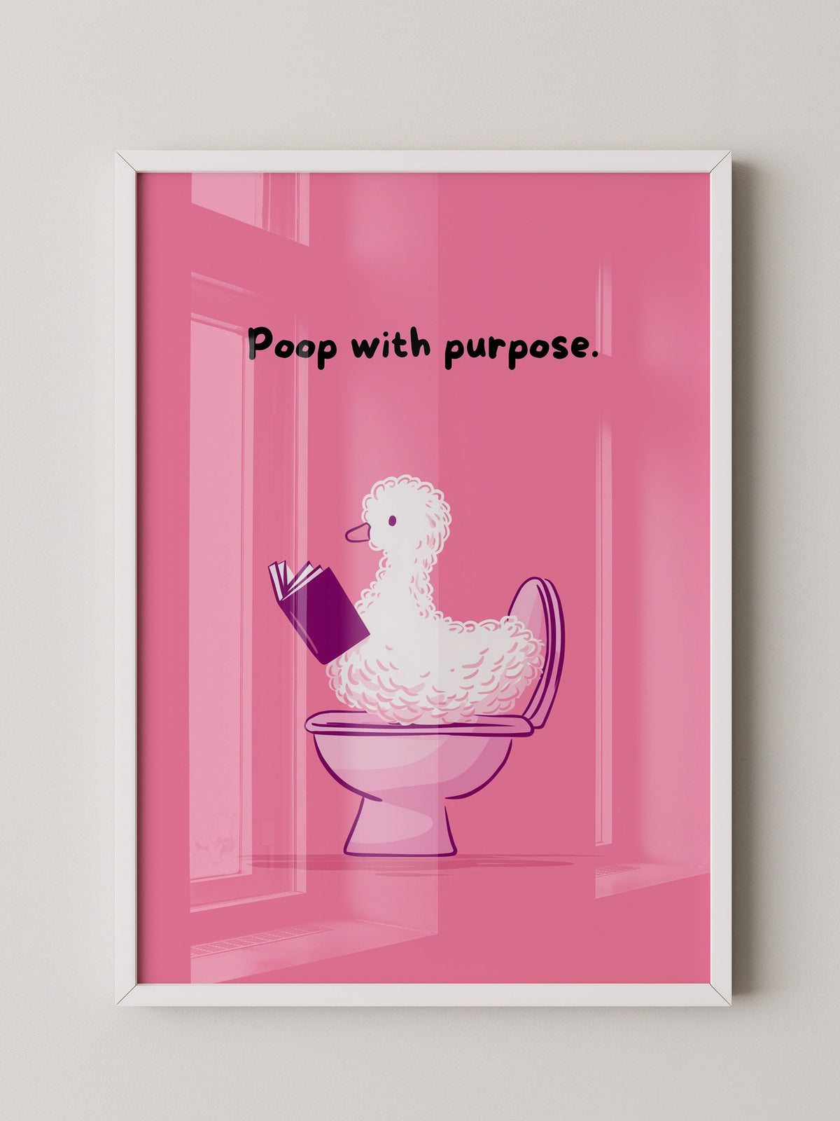 Ente Toilette Humor rosa