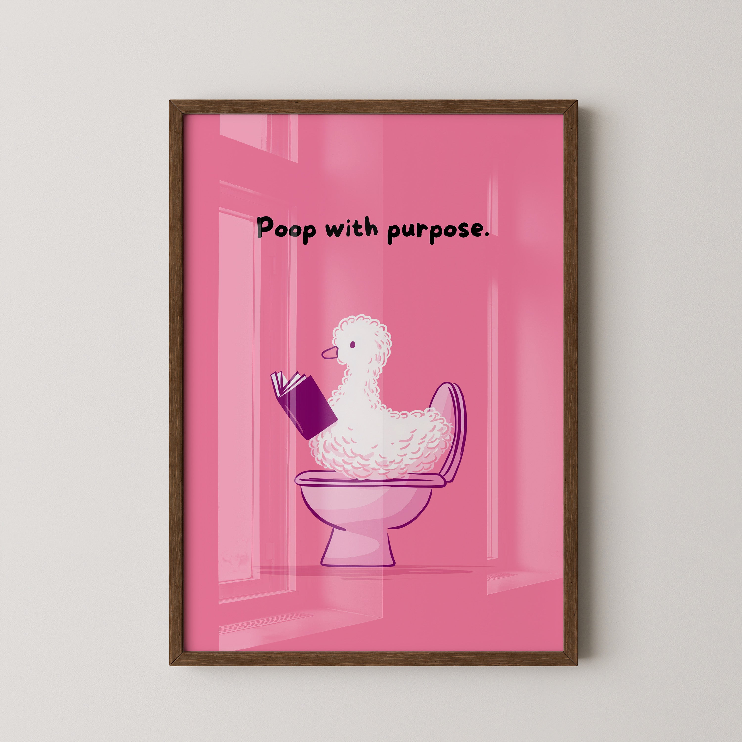 Ente Toilette Humor rosa