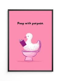 Ente Toilette Humor rosa