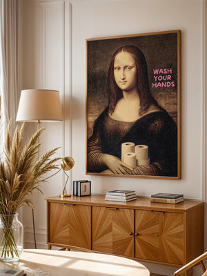 Mona Lisa Toilettenpapier Humor