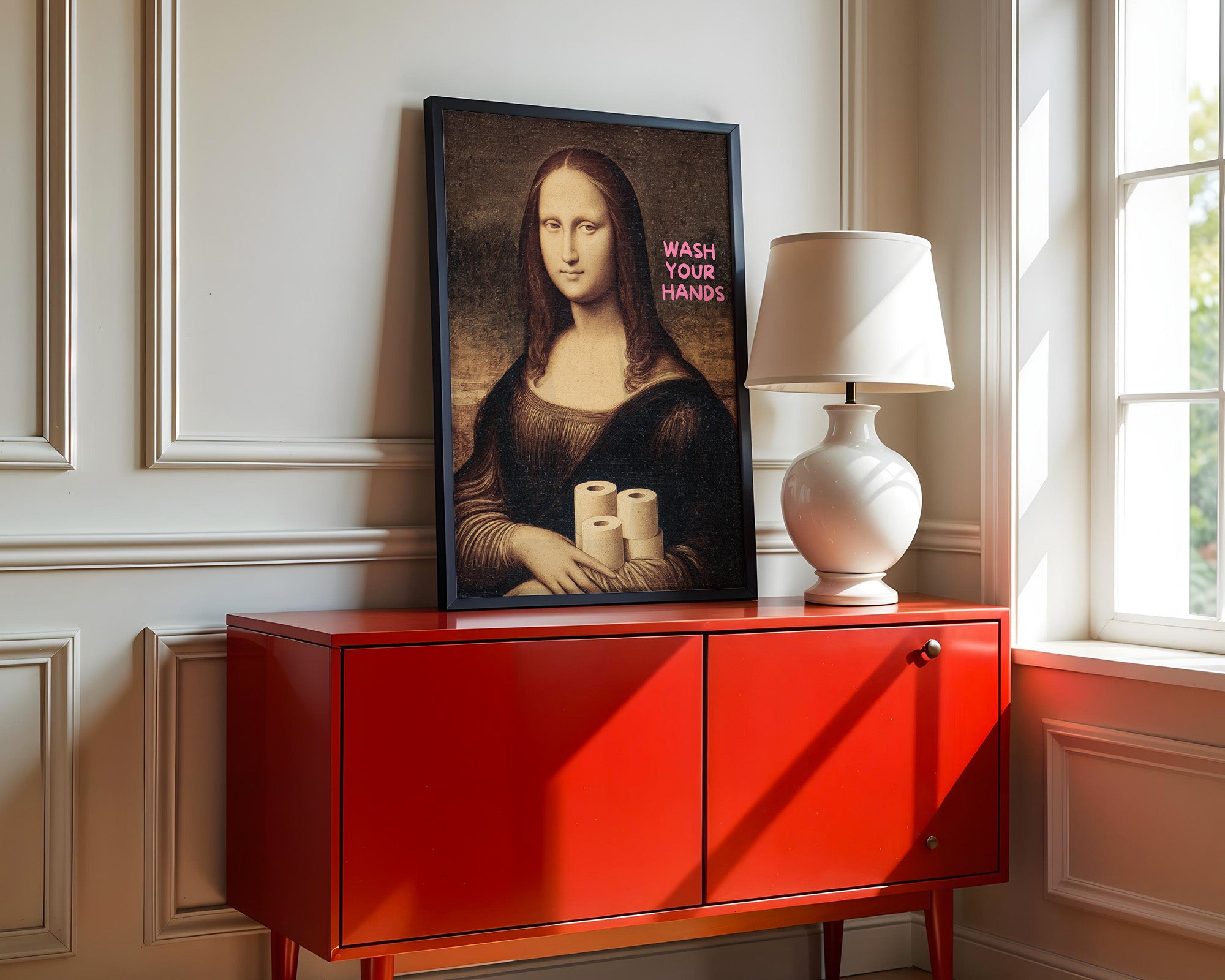 Mona Lisa Toilettenpapier Humor