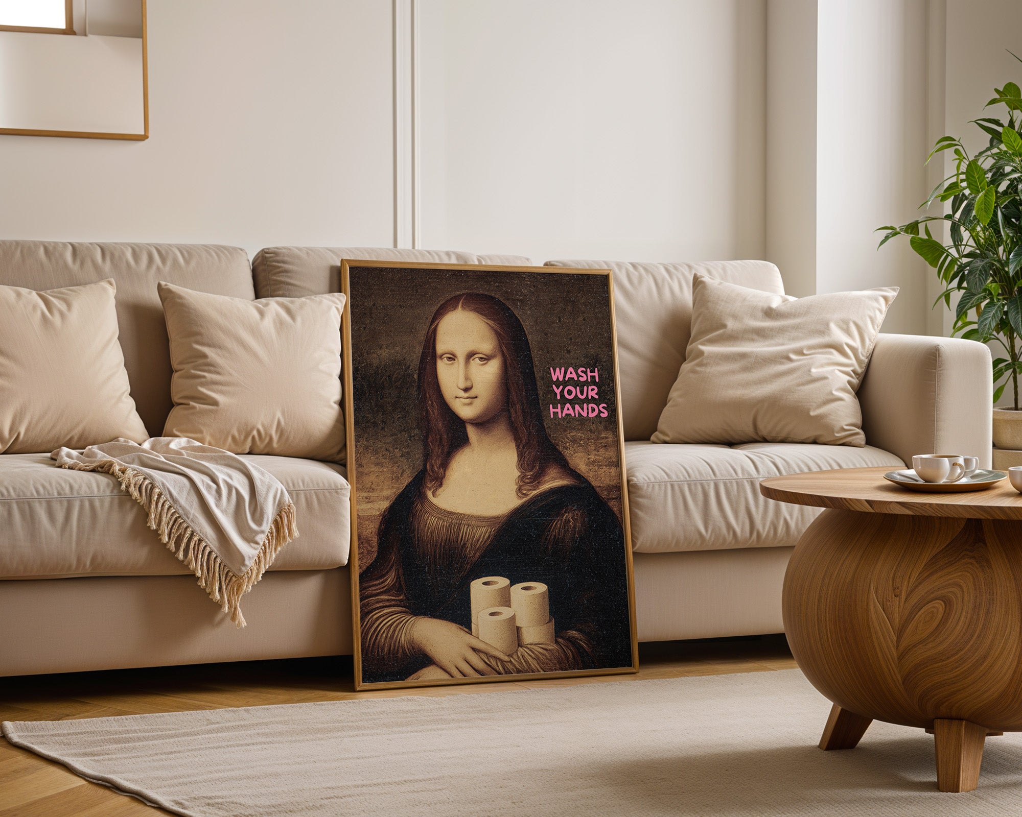 Mona Lisa Toilettenpapier Humor
