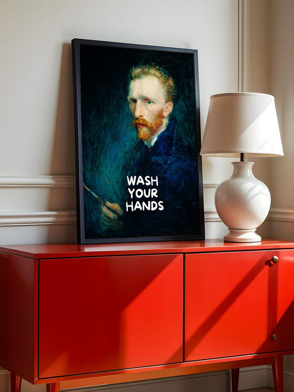 Porträt Blau Humorvoll