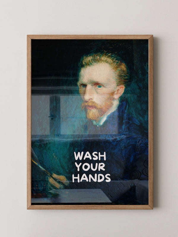 Porträt Blau Humorvoll