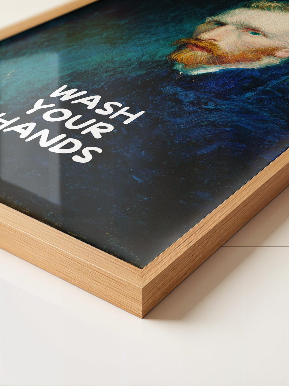 Porträt Blau Humorvoll