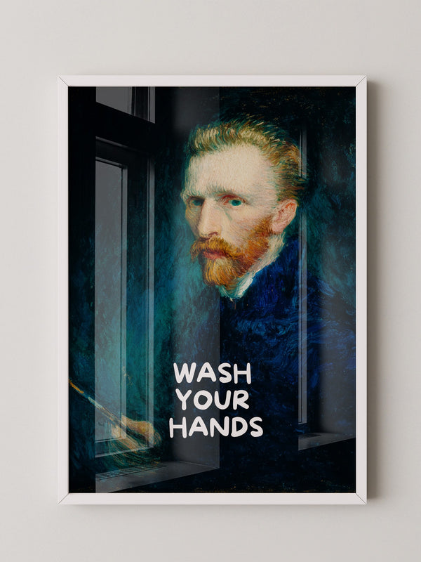 Porträt Blau Humorvoll