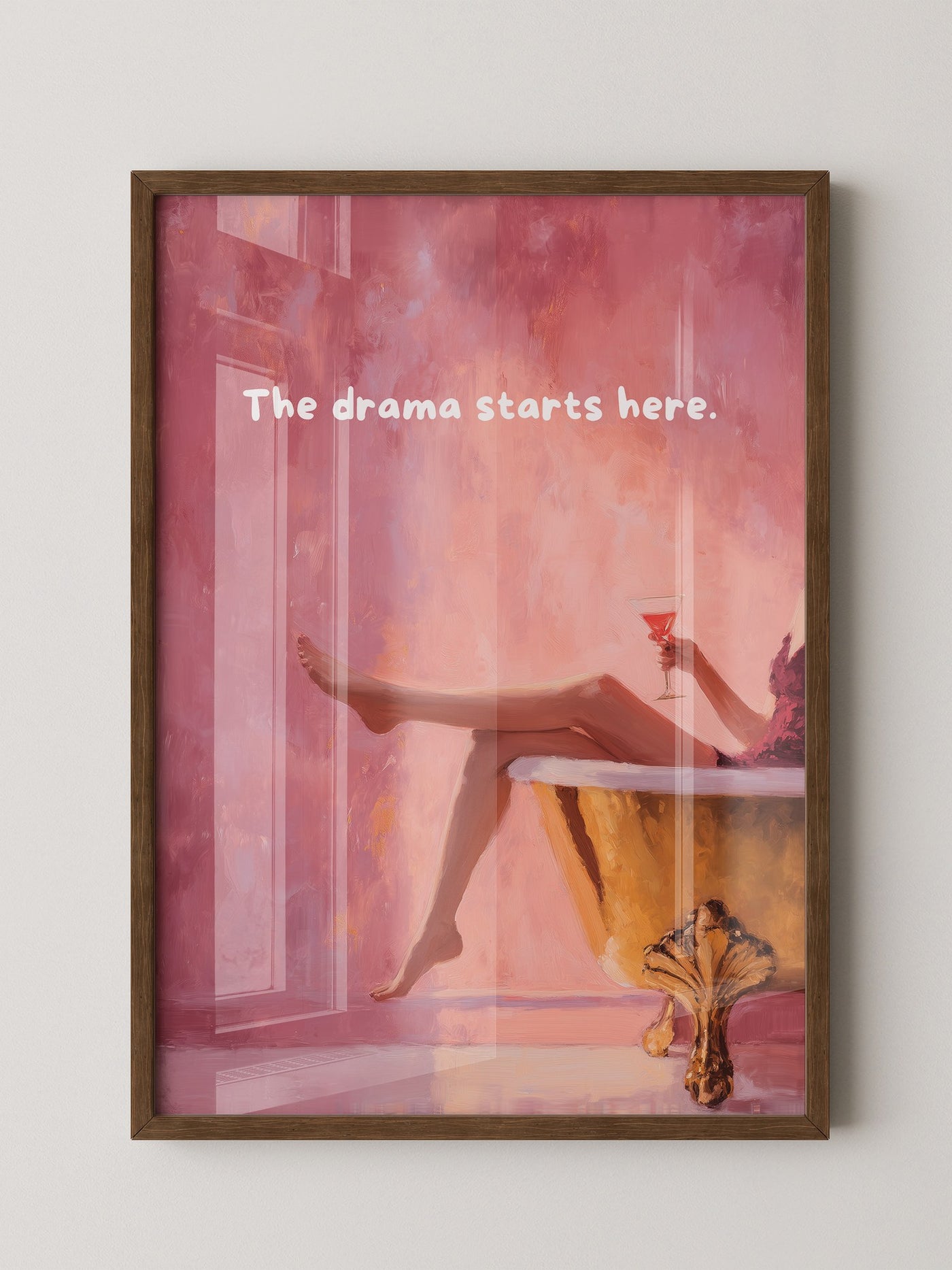 Badewanne Retro Rosa
