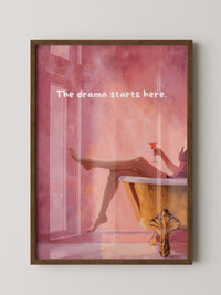 Badewanne Retro Rosa